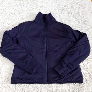 Lululemon navy blue Forever Warm reversible jacket- size 8
